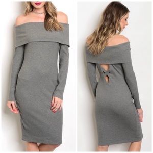 3 PACK | GRAY RIBBED DRESS